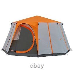 Coleman Cortes Tent Orange Camping Festival Waterproof Yurt 8 Man Person Berth