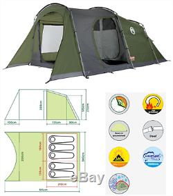 Coleman Da Gama 5 berth person man festival family camping tent