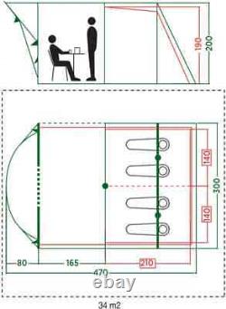 Coleman Meadowood 4 BlackOut Bedroom Family Tent 4 Person