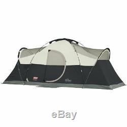 Coleman Montana 8 Person Family CAMPING TENT, 16x7 Ft 1 Room INSTANT TENT, Black