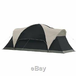 Coleman Montana 8 Person Family CAMPING TENT, 16x7 Ft 1 Room INSTANT TENT, Black