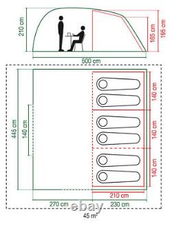 Coleman Oak Canyon 6 Tunnel Tent, 6 Person Man Family Camping Holiday Large Tent