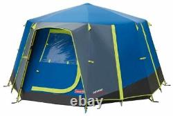 Coleman OctaGo 3 Person Octagon Glamping Tent Blue