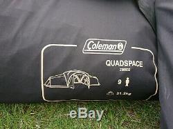 Coleman Quadspace 200932 9 man tent great camping tent for large family friends