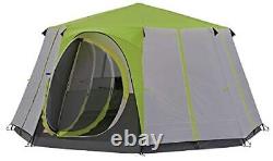 Coleman Tent Octagon, 6 to 8 Man Festival Dome Tent, Waterproof Family Camping