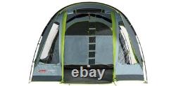 Coleman Tunnel Tent Meadowood 4 Person Black Out Bedrooms Grey Camping Garden