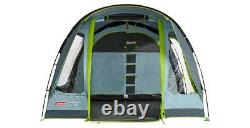 Coleman Tunnel Tent Meadowood 4 Person Black Out Bedrooms Grey Camping Garden