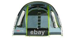 Coleman Tunnel Tent Meadowood 4 Person Black Out Bedrooms Grey Camping Garden