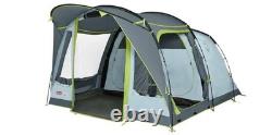 Coleman Tunnel Tent Meadowood 4 Person Black Out Bedrooms Grey Camping Garden