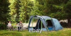 Coleman Tunnel Tent Meadowood 4 Person Black Out Bedrooms Grey Camping Garden