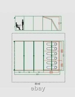 Coleman Vail 6L 6 Berth Large Family Tent BlackOut Bedrooms