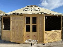 Contemporary Mongolian Yurt- double door & large windows-8.60m diameter