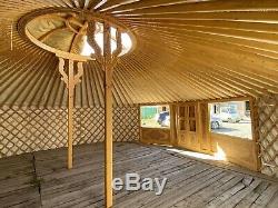 Contemporary Mongolian Yurt- double door & large windows-8.60m diameter