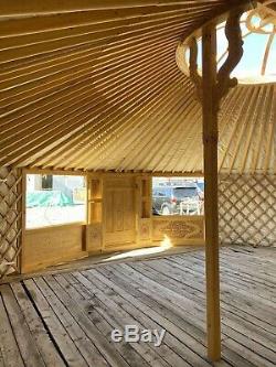 Contemporary Mongolian Yurt- double door & large windows-8.60m diameter