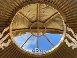 Contemporary Mongolian Yurt- double door & large windows-8.60m diameter