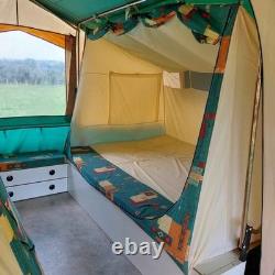 Conway Trailer Tent 4-Berth Lightweight Kitchen Gas Easy to Tow Video in Listing