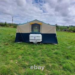 Conway Trailer Tent 4-Berth Lightweight Kitchen Gas Easy to Tow Video in Listing