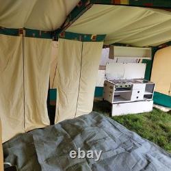 Conway Trailer Tent 4-Berth Lightweight Kitchen Gas Easy to Tow Video in Listing