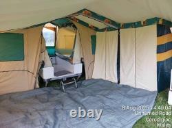 Conway Trailer Tent 4-Berth Lightweight Kitchen Gas Easy to Tow Video in Listing