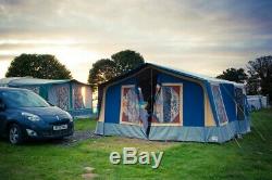 Conway classic large blue and orange trailer tent 8 berth