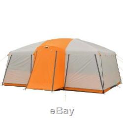 Core 12 Person Camping Dual Entrance Doors And Large Window Cabin Tent In Orange