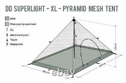 DD SuperLight Pyramid Mesh Tent XL Free USA Delivery