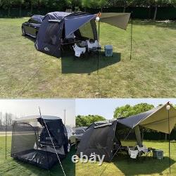 DKIEI Portable Extension SUV Tailgate Shade Awning Tent Camping Shelter Car Tent