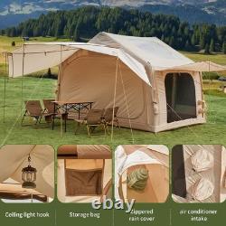DanCoom Inflatable Camping Tent with Large Tarps, 4/6/8 Person Family Inflatable