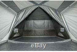 Dark Cabin Style Tent Built In Room Large Window Sealed Seams, Ten Campers Gray