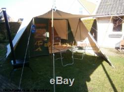 De Waard Jan Van Gent canvas bell tent large pyramid-style camping + EXTRAS