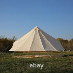 Double Door Bell Tents 6M Large Family Tent Cotton Canvas 4 Season Yurts Camping