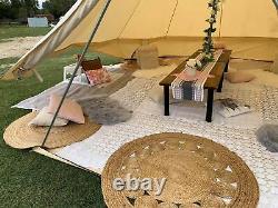 Double Door Bell Tents 6M Large Family Tent Cotton Canvas 4 Season Yurts Camping