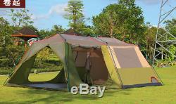 Double layer Tent Trail 8-12 Person Instant Room Cabin Camping Family Large Hike