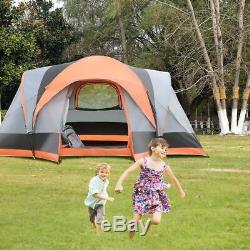 Durable 8 People Automatic Pop Up Hiking Tent with Bag Outdoor Recreation