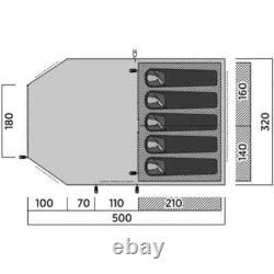 Easy Camp Bokna 5, 5 Person Tent Green (A207295)