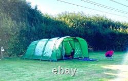 Easy Camp Boston 600 Tunnel Tent 6 Person Green with Carrying Case