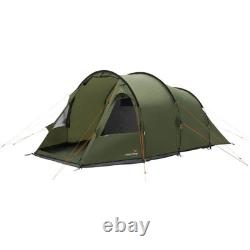 Easy Camp Hidra 4, 4-Person Family Tent Large Camping Tunnel Green Tent