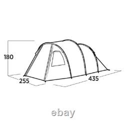 Easy Camp Hidra 4, 4-Person Family Tent Large Camping Tunnel Green Tent