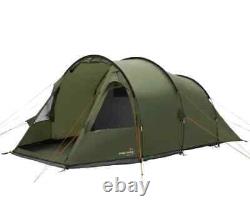 Easy Camp Hidra 4 Person Family Poled Adventure Tunnel Camping Tent (Green)