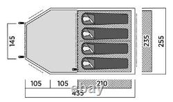 Easy Camp Hidra 4 Tent 4 Person Poled tent, 1.8m standing height Great Price