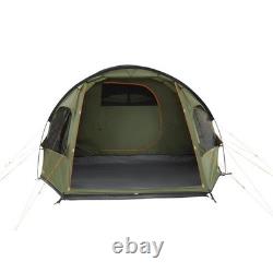 Easy Camp Hidra 5, 5-Person Family Tent Large Camping Tunnel Green Tent