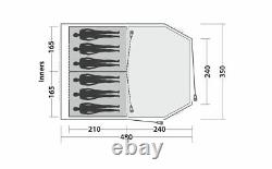 Easy Camp Huntsville 600 6 Person Family Camping Poled Tent 120341