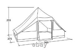 Easy Camp Moonlight Cabin 10 person Family Summer Glamping / Garden Camping Tent