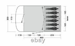 Easy Camp Palmdale 600 6 Person Family Tunnel Tent