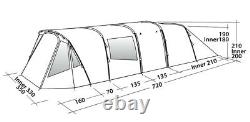 Easy Camp Palmdale 600 LUX Poled Camping 6 Person Tent (2022) 120425