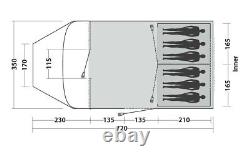 Easy Camp Palmdale 600 LUX Poled Camping 6 Person Tent (2022) 120425