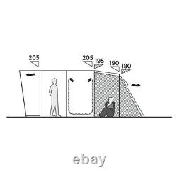 Easy Camp Skarvan 6 Person Family Camping Poled Tunnel Tent (120498)