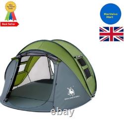 Effortless 4-Person Camping Tent with Automatic Pop-Up and Superior Ventilation Effortless 4-Person Camping Tent with Automatic Pop-Up and Superior Ventilation