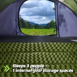 Effortless 4-Person Camping Tent with Automatic Pop-Up and Superior Ventilation Effortless 4-Person Camping Tent with Automatic Pop-Up and Superior Ventilation