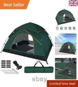 Effortless Automatic Pop-Up Tent for 3-4 Persons Waterproof & UV Protected